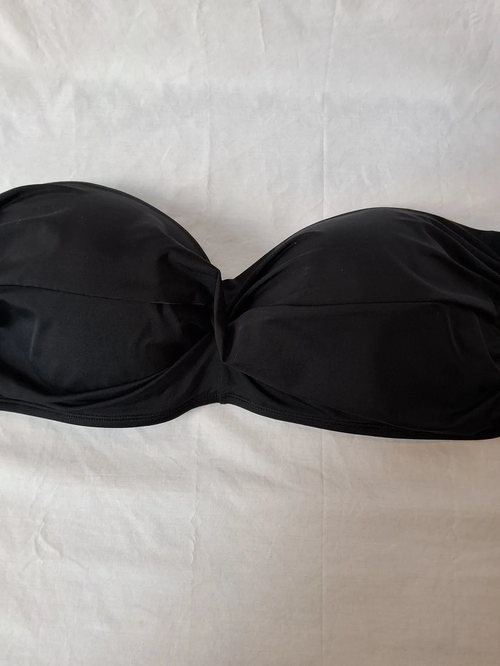 Maurices Black Strapless Bandeau Swim Top with Removable Straps‎